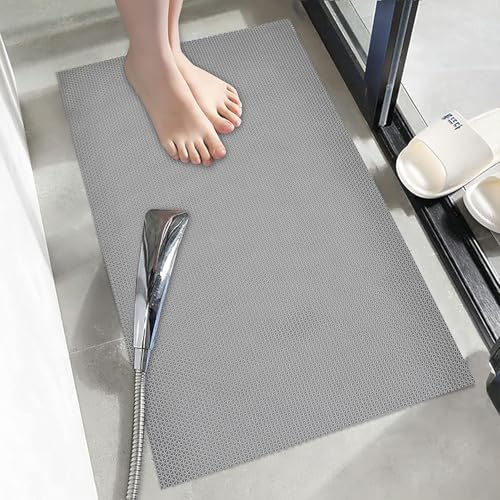 Image of VNQ Home Anti Skid & Multipurpose Rubber Bathroom Mat /Shower Mat /Carpet /Rugs /Rainmat /Swimming Pool Mat Grey 2x3 ft