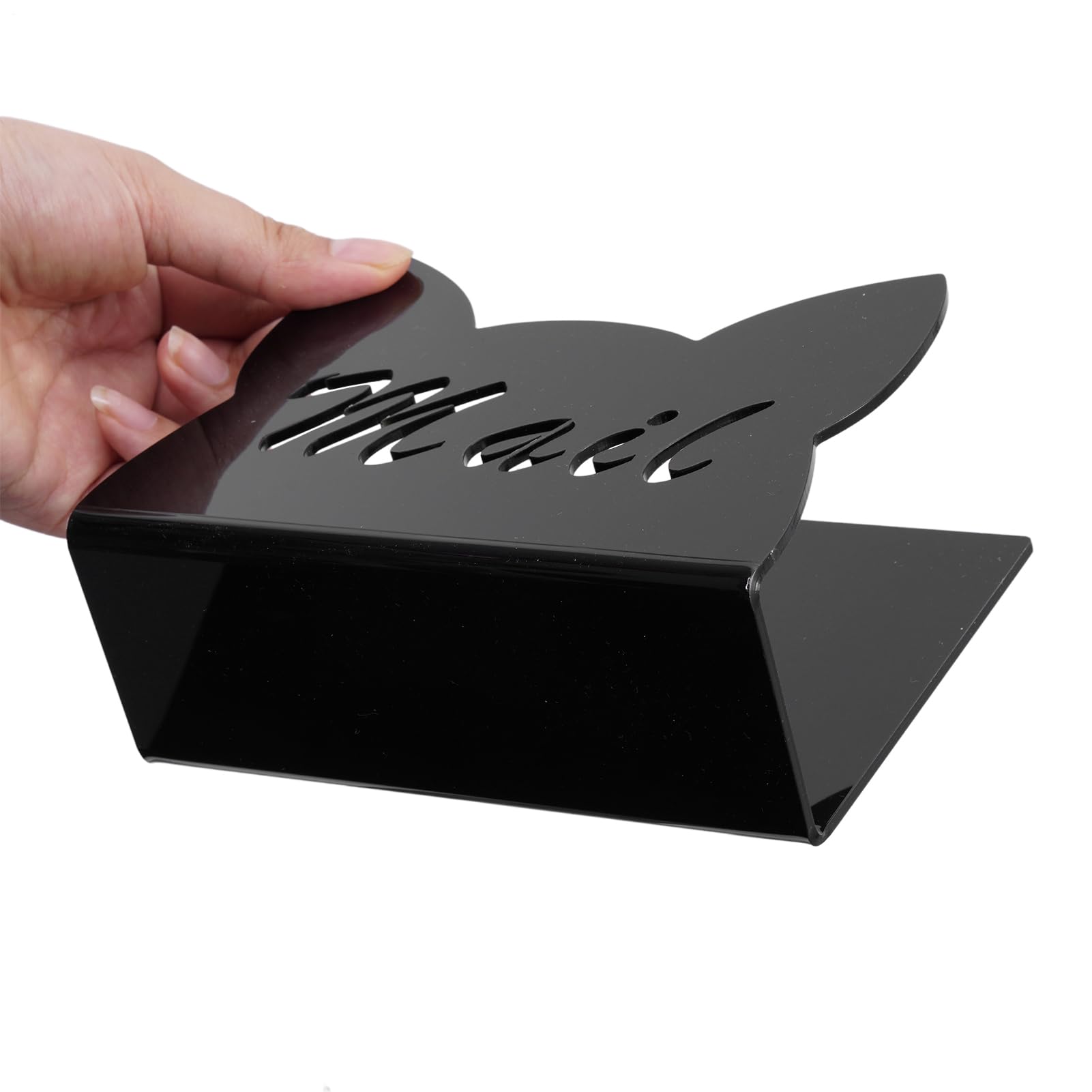 Clear Acrylic Mail Organizer Envelope Holder Postcard Sorter Compact Desk Stand 1 Pack 5.91 x 2.36 x 3.94 pollici