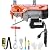 CREWORKS Electric Hoist, 500lbs Electric Hoist with 328ft Wireless Remote Control 39ft Single Cable Lifting Height, 510W Single Double Slings Hoist Lift Ceiling Winch for Factory Warehouse Garage