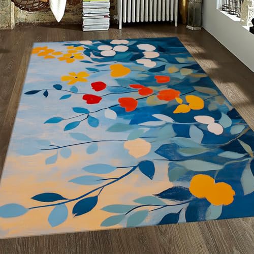 Moquette de sol douce style abstrait floral et finitions bohèmes - 3