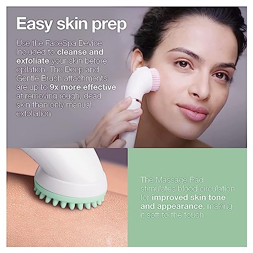 Braun Epilator Silk-Épil 9 9-985, Facial Hair Removal For Women, Hair Removal Device, Shaver, Cordless, Rechargeable, Wet & Dry, Facial Cleansing Brush #TOP6