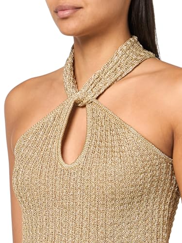 GUESS Women's Sleeveless Halter Keyhole Ella Sweater3