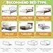 omzer Bed Guard Rail for Toddlers - Foldable Baby Bed Rail Guard with Child Lock Height Adjustable Bed Safety Rails for Children Bed Rail for Queen Size Bed - 3 Pack, 78.7x78.7x59”