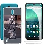 【Compatible Dispositivo:】 Esta funda para teléfono y película de vidrio templado solo es adecuada para teléfonos móviles con Para Nokia 1.3. Compare el modelo de su teléfono con este para evitar comprar productos incompatibles.