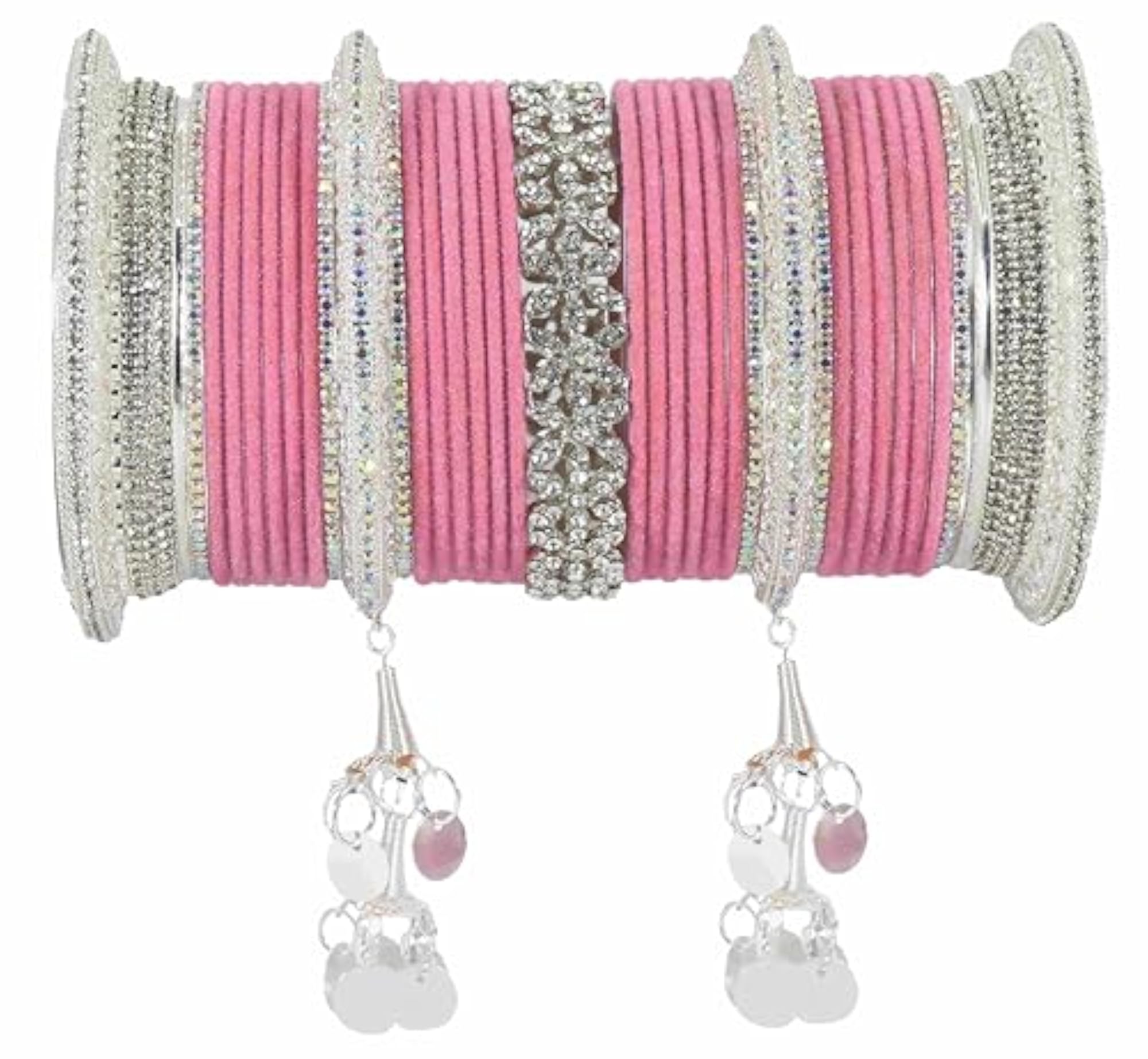 Designer Chuda Set for Women with Stone Work & Latkan