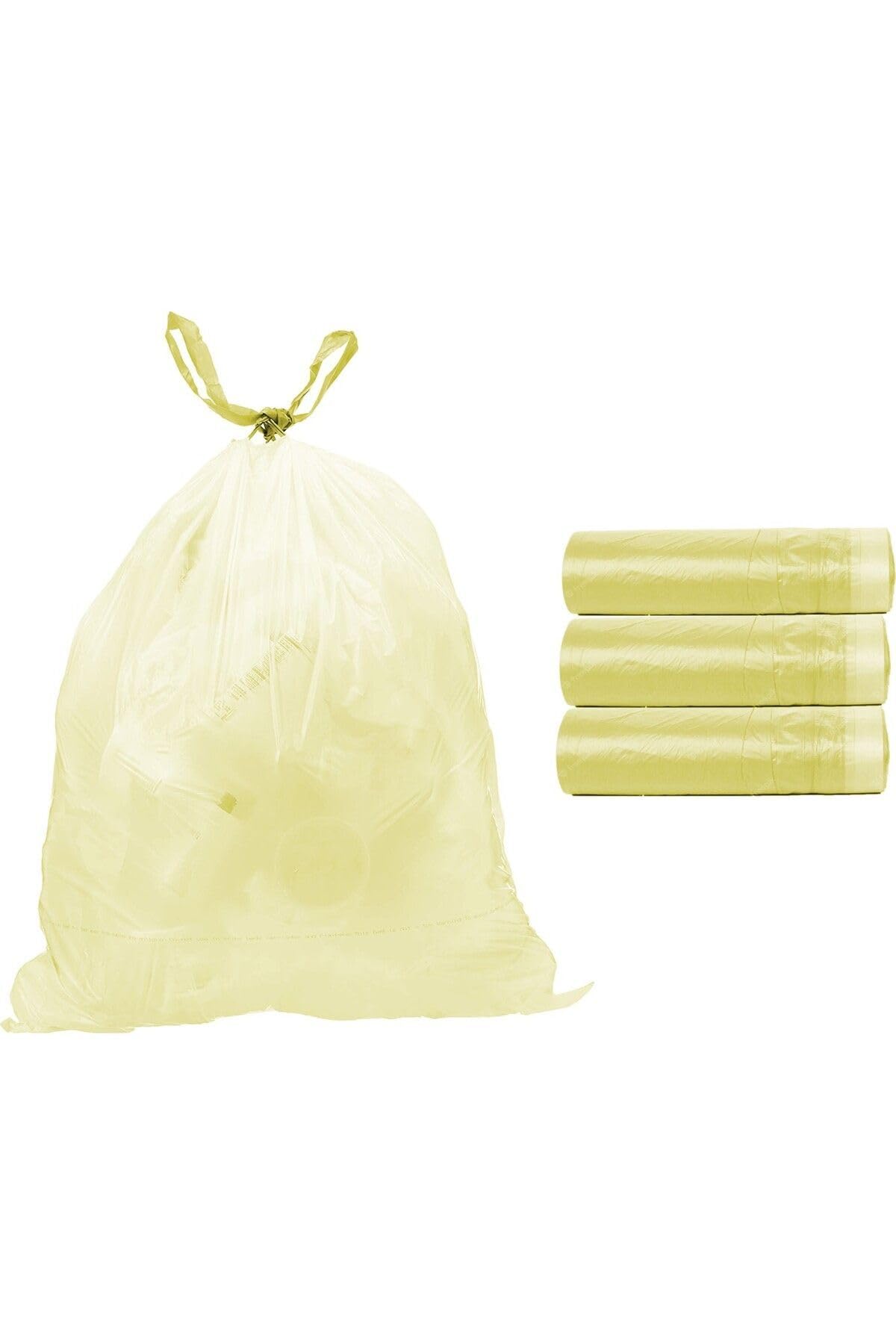 Florex Büzgülü Çöp Torbası 55x60 Cm 3'lü Eko Paket Lavanta-Çilek-Limon Kokulu