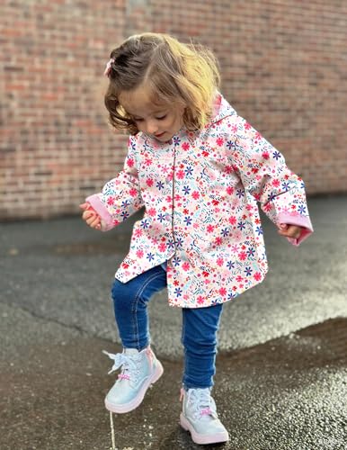 Arshiner Girl Baby Kid Waterproof Hooded Coat Jacket Outwear Raincoat Hoodies3