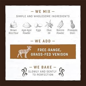 Earth Animal No Hide Small Long Lasting Dog Chew Rolls, Venison, 2 Count Pack of 1