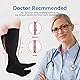 sinocare 3 Paar 23-32 mmHg Kompressionsstrümpfe Damen & Herren, Medizinische kompressionsstrümpfe Klasse 2, CCL2 Kompressionssocken (S/M, Schwarz/Fleisch/Weiß)