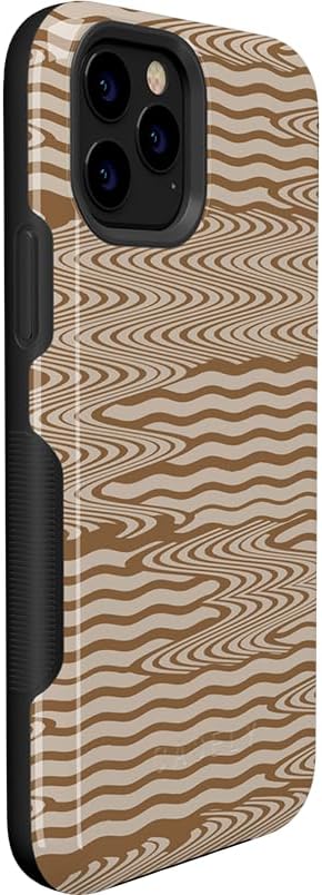 Casely iPhone 11 Pro Max Case | Mocha Ripple | Brown Waves | Bold Protective Design