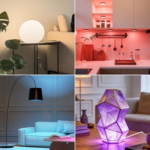 Image of Puck Lights 5V Single USB Powered,RGB Color Temperature Adjustable & Dimmable Under Cabinet Light,3D Printer LED Lamp Kit for Cabinet,Wardrobe,Showcase 2 Pack