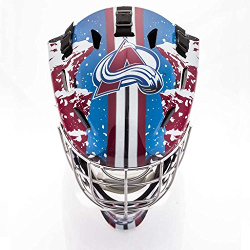 image for Franklin Sports Colorado Avalanche NHL Hockey Goalie Face Mask - Goali