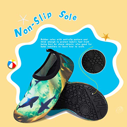 Image of WateLves Kids Water Shoes Toddler Girls Boys Barefoot Non-Slip Quick Dry Aqua Socks for Beach Swim Walking