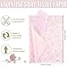 Bolsome Pink Gold Rose 20*14 Inches Gift Wrapping Paper, 100 Sheets, Romance Floral Pattern, for Wedding, Valentine's Day, Bridal Shower, Anniversary DIY Craft