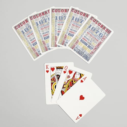 Lantern Press Colorado, 52 cartas de poker miniatura 7