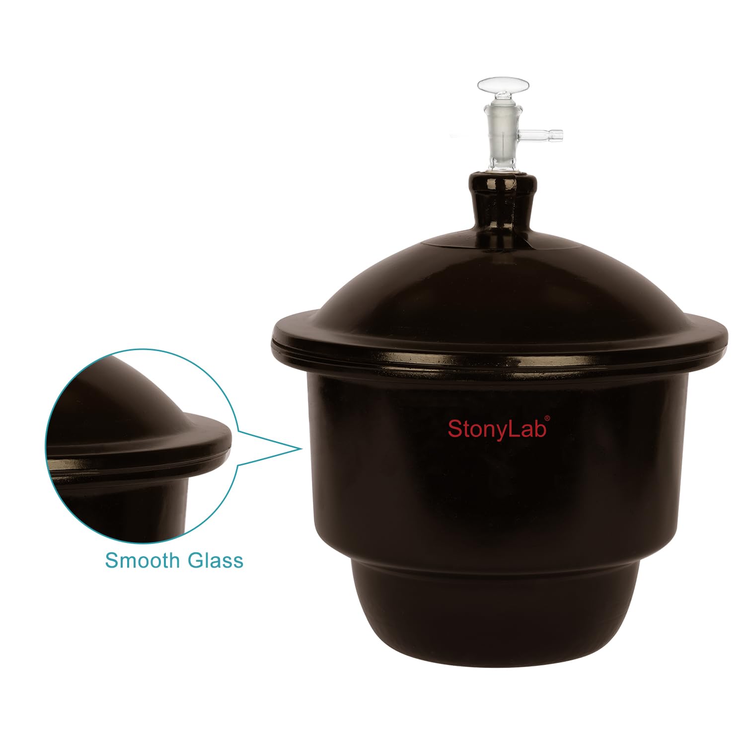 る。 stonylab アンバーガラス真空乾燥器 ホウケイ酸ガラス 実験室用真空