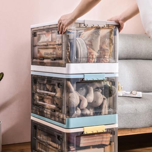 Bac de rangement pour livres visible et empilable avec roues - 6