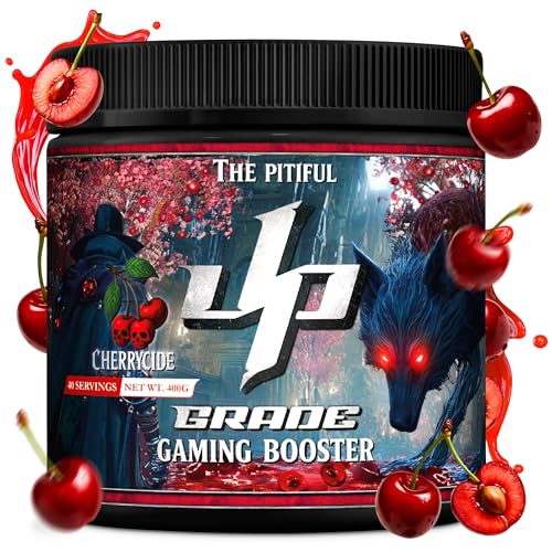 UP-GRADE Gaming Booster - Energy Drink Pulver für Fokus & Energie - 200mg Koffein, L-Tyrosin, Taurin, Vitamine & Magnesium - klarer, erfrischender Drink – 40 Portionen (400g)