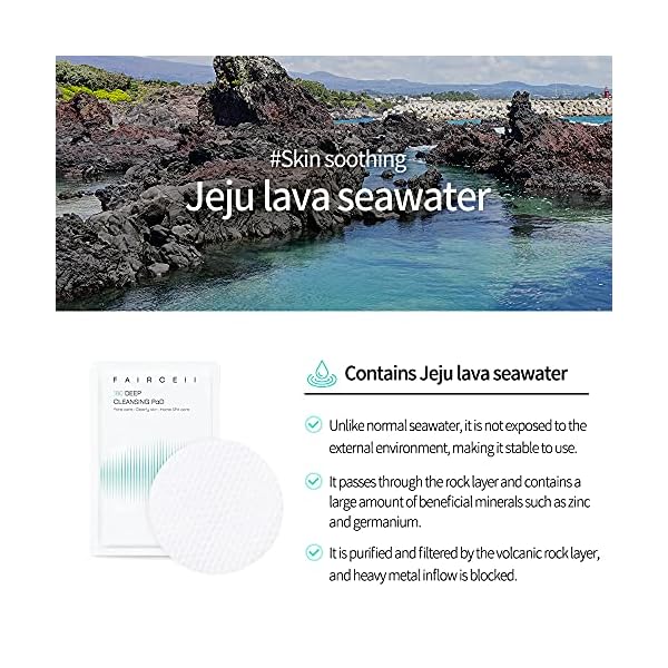 Faircell 180 Facial Deep Cleansing Pads (15Count) - Resurfacing, Moisturizing, Makeup Remover Portable and Large Size