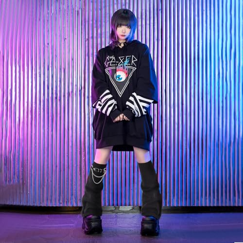 Junely Leg Warmers for Women Kawaii Leg Warmer Cute Legwarmers Japanese Socks Emo Lolita Gyaru Harajuku Accessories2