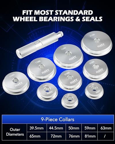 Image of OMT 26pc Bearing Press Kit & Blind Hole Collet Bearing Puller Extractor Set