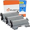 Bubprint 3 Cartucho Tóner Compatible para Brother TN-2220 TN-2010 MFC-7360N DCP-7055 HL-2130 DCP-7065DN Fax 2840 HL-2270DW MFC-7460DN MFC-7860DW TN2220 Negro