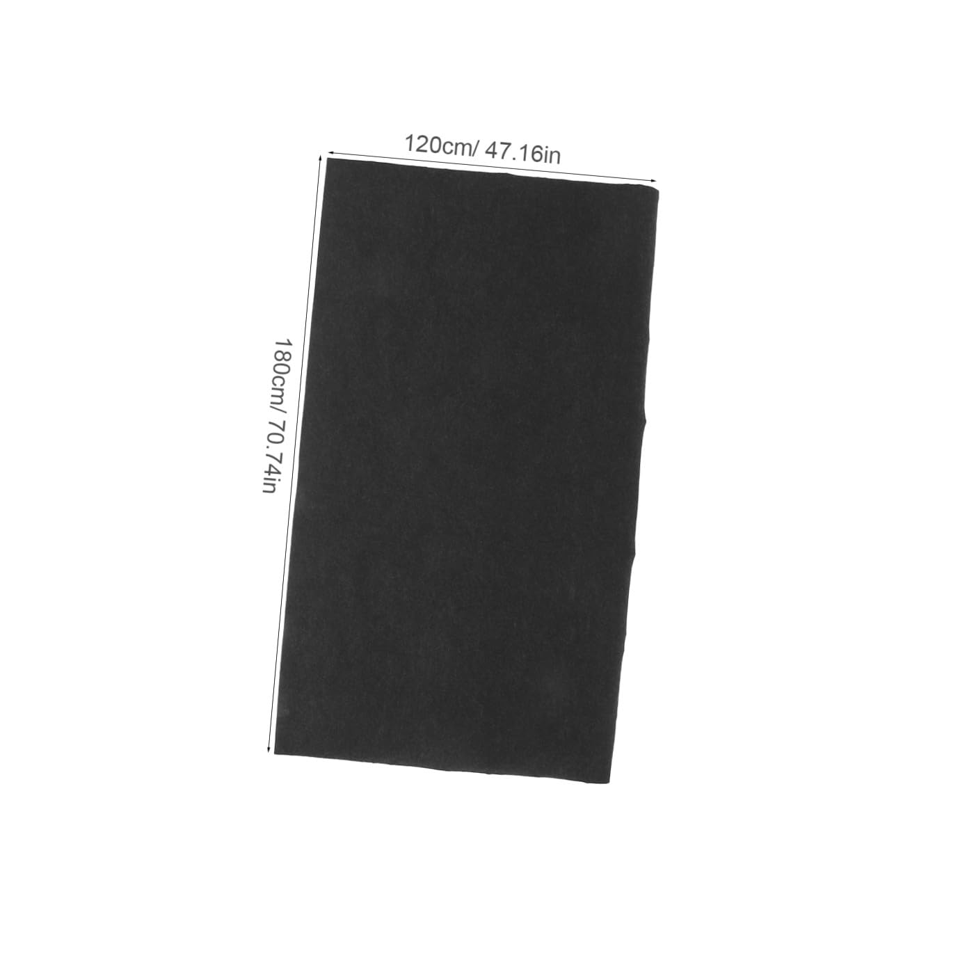 HOMSFOU Tapis de Sol pour Garage en Feutre Noir, Absorbant L’Eau et Anti-Huile, Antidérapant, Protection du Sol pour Garages et Abris