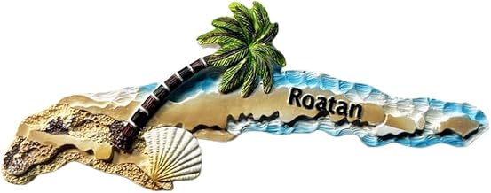 Roatan Honduras Beach Refrigerator Magnet 3D Travel Souvenir Fridge Decoration Magnetic Sticker Hand Painted Craft Collection