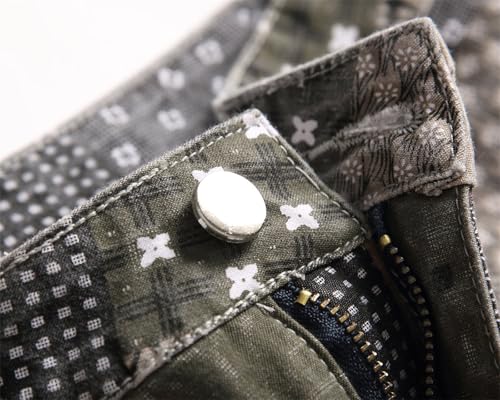 Men's Casual Stylish Straight Slim Fit Jeans Young Hiphop Skinny Printed Pants4