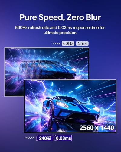 Image of K500 27 inch 2K 500Hz QD-OLED Gaming Monitor (Honeycomb - Without Stand)