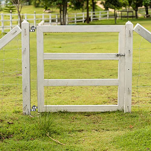 Insaga One-Piece Molding Chain Link Lag Screw Hinge, 304 Stainless Steel Post Side Wood Bolt Hinges For Wooden Gate Or Post, Screw In Pin Hinge 5/8'' Lag Bolt Hinge (Set Of 2) #TOP5