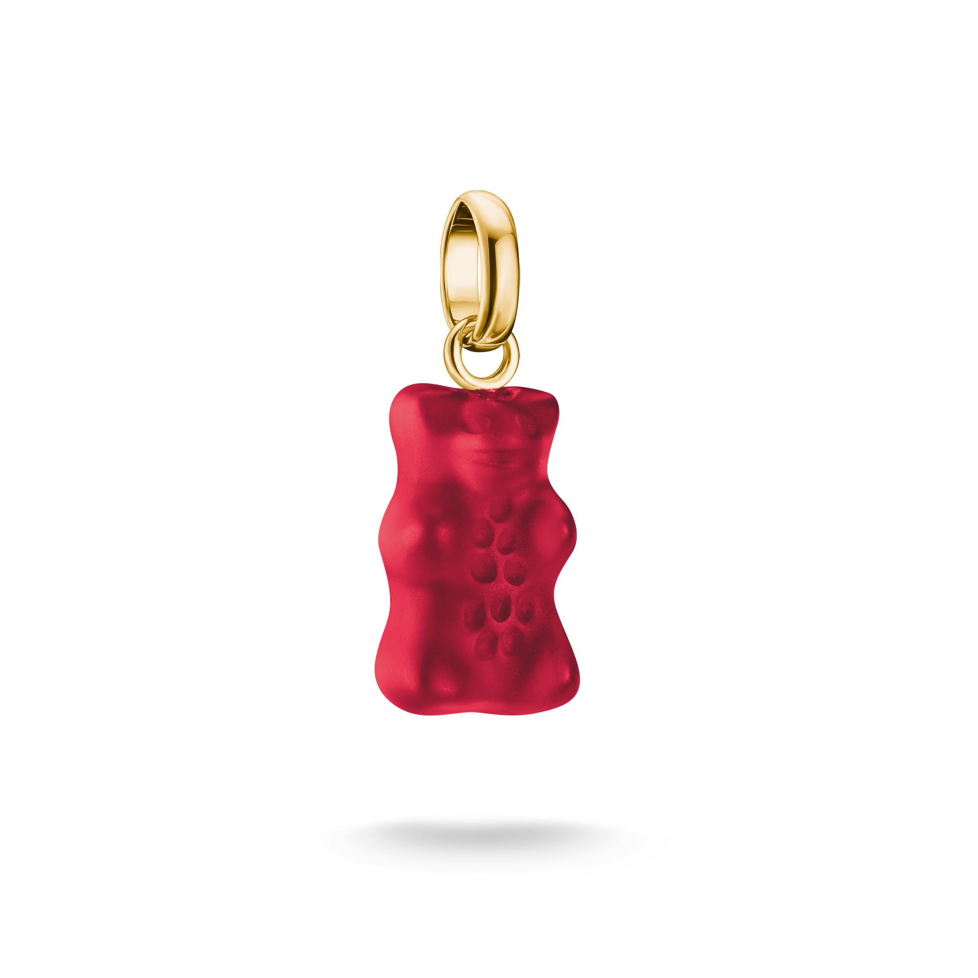 THOMAS SABO x HARIBO Charm-Goldbären-Anhänger in Rot, 18k vergoldet