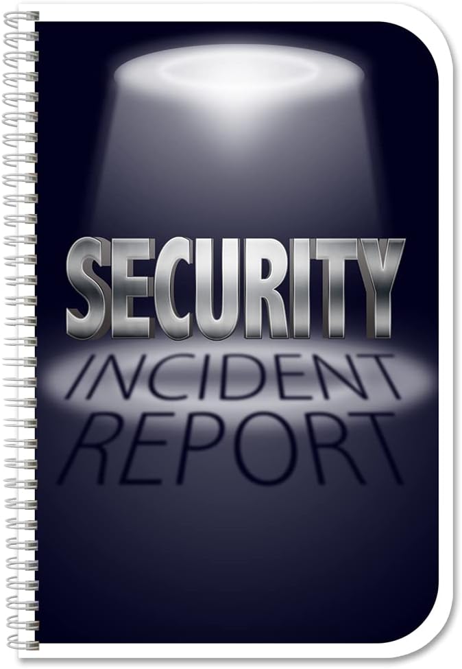 BookFactory Security Incident Report Log Book/Security