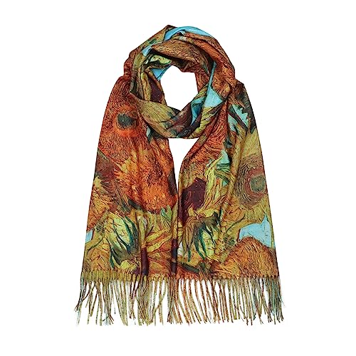 RIIQIICHY Scarfs for Women Fall Winter Scarves Pashmina Shawls and Wraps for Evening Dresses