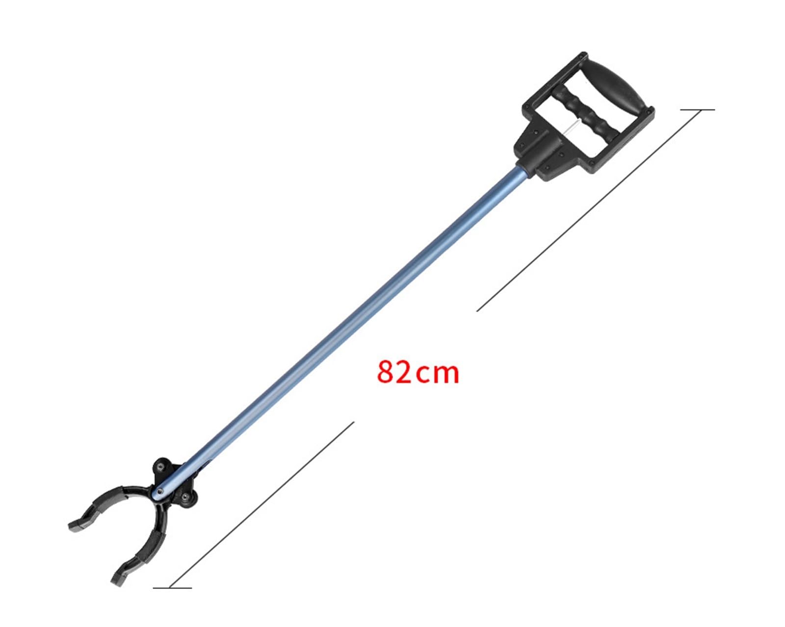Pinza Recoge Objetos Recogedor De Mango Largo, Ergonómico Ajustable, Puntas Agarre Goma, Herramienta Recogida, Recolector Basura, 2 Uds Agarrador