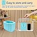 Xanadued Travel Potty for Kids, Portable Potty Seat for Toddler Travel, Reusable Portable Folding Potty for Toddler, with Cleaning Bags Easy to Clean & Lightweight for Car, Camping (Blue)