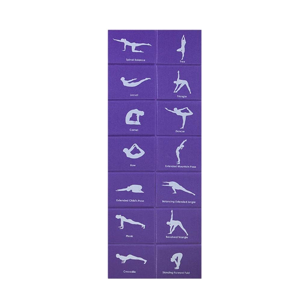 Foldable Yoga Mat PVC Exercise Pad Thick Non-slip Folding Gym Fitness Pilates Supplies Floor Play Accessory
