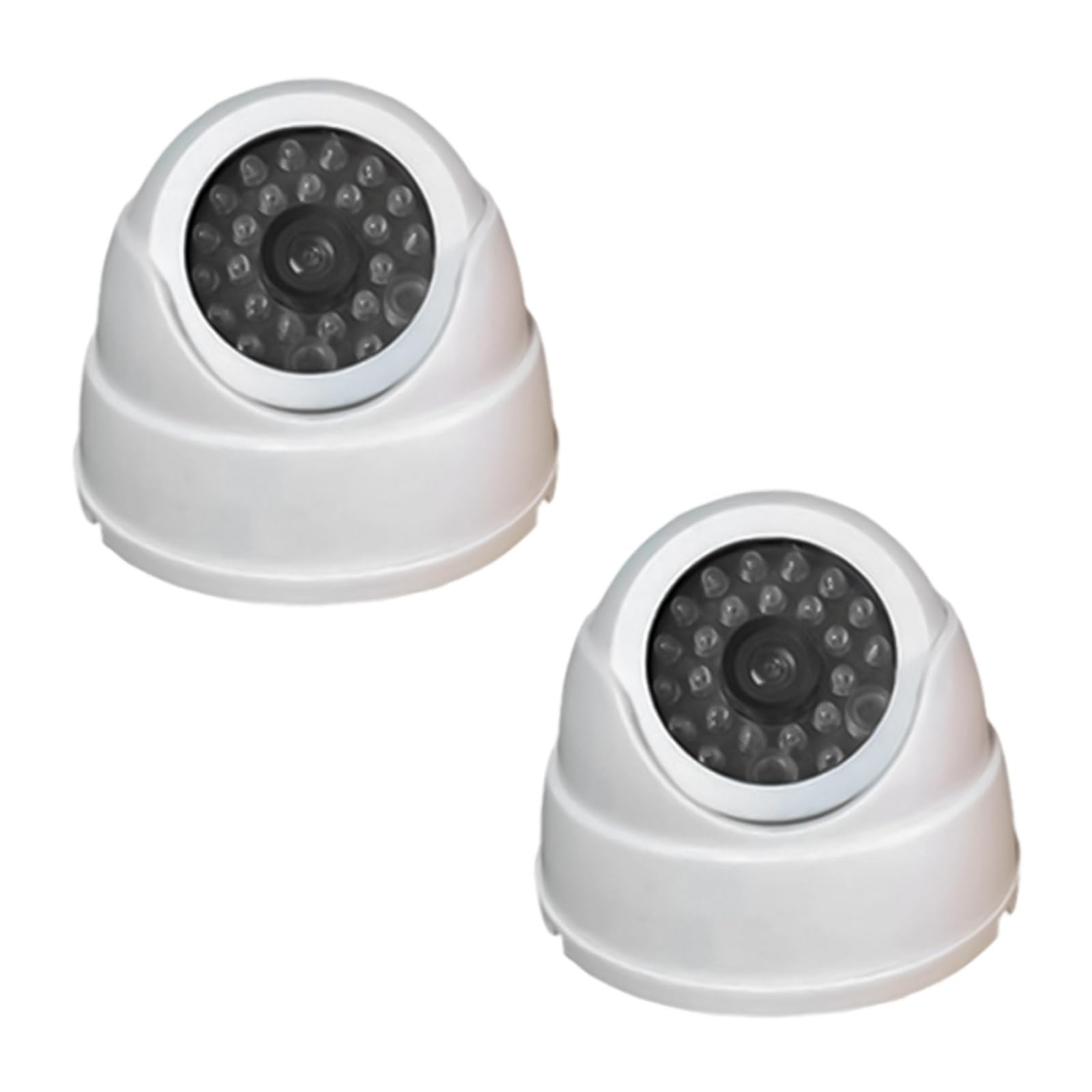 Realistic Surveillances Camera Indoor Outdoor Simulated Security Device with Flashing LED Light Battery Operated Fake Security Camera with LED Blinking Light