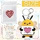 XIEXIESHER Einschulung Mädchen Geschenk, Glück Biene Positive Geschenk, Bee Pocket Hug, Schultüte Füllung Mädchen, Schulkind 2025 Mädchen Glücksbringer Schulanfang Geschenke für Mädchen