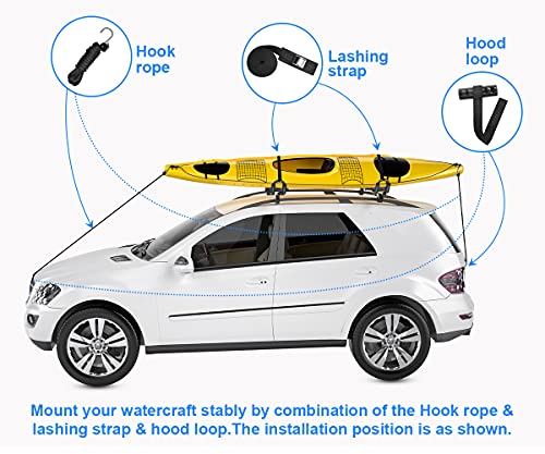 image for DrSportsUSA DRSPORTS Double Folding J-Bar Rack for Kayak Carrier Canoe