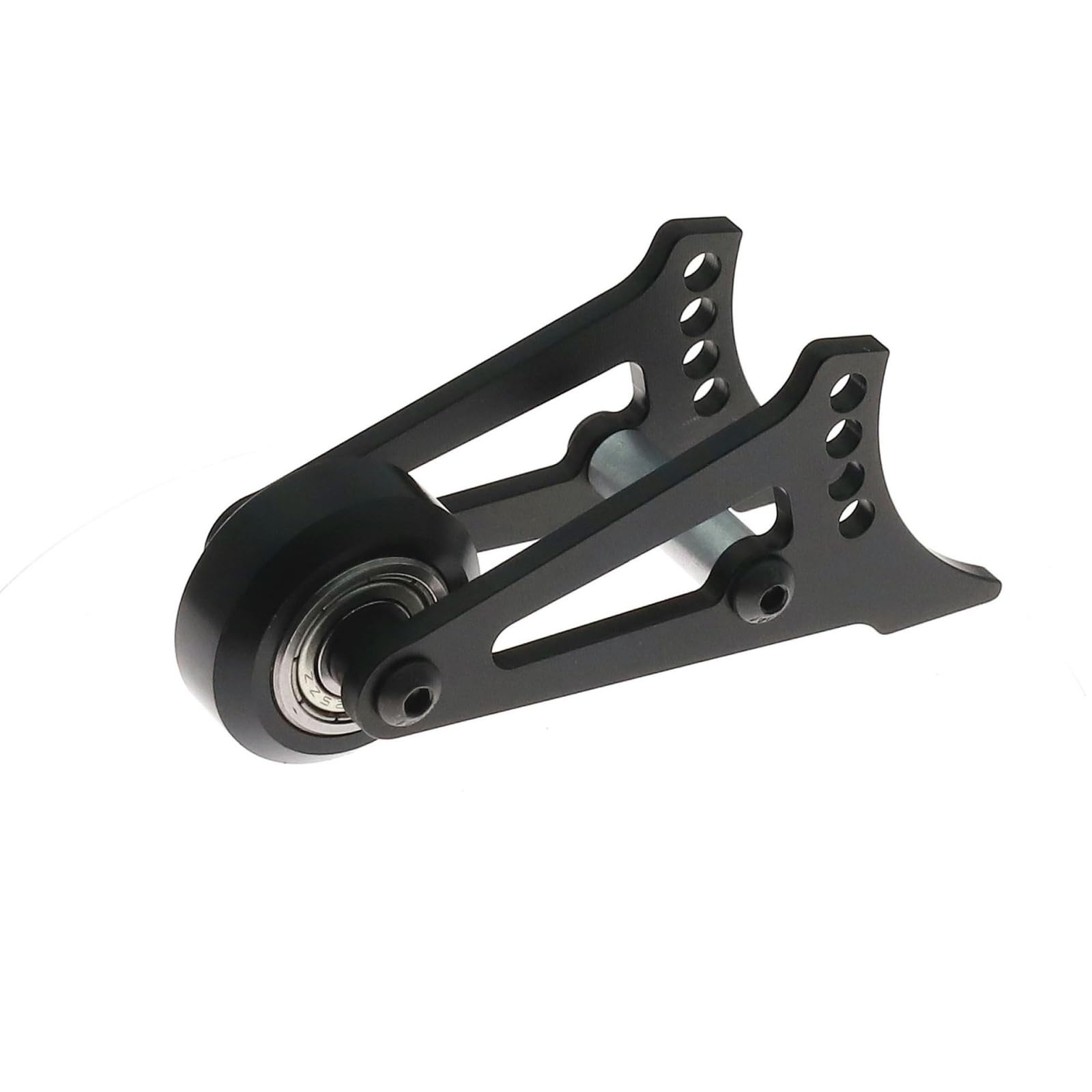 XBERSTAR RC Head Up Wheel for Tamiya CW-01 Lunch Box RC Aluminum Single Double Head Up Wheel Wheelie Bar Assembly (Black Single Wheel)