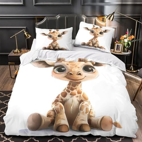 Housse de Couette Renard avec Fermeture Éclair Confort Léger