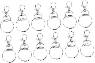 FOMIYES 50 Sets Snap Hooks Diy Keychain Lobster Clasp Dog Tag Collar Clip Key Ring Keychain Hook Swivel Dog Tag Holder Clip Toy Pets Small Pink Hamster Metal Key Chain