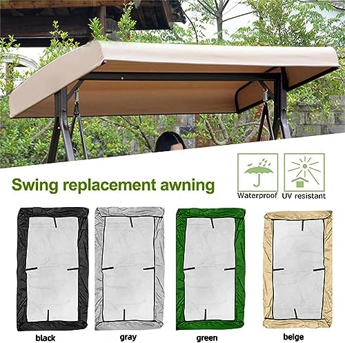 Toldo universal de repuesto de 3 plazas para reparar la cubierta del columpio 3