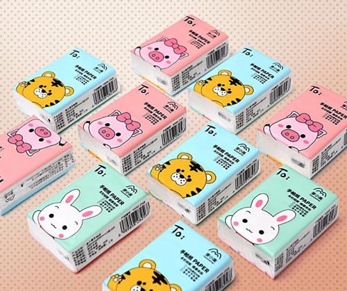 Image of DC DECORIO Tissue Papers (3 Ply, 8 Pulls Per Pack) | Pack of 2| 100% Skin-safe Sleek Tissue Papers for Car, Bathroom, Bedroom, Office (White)
