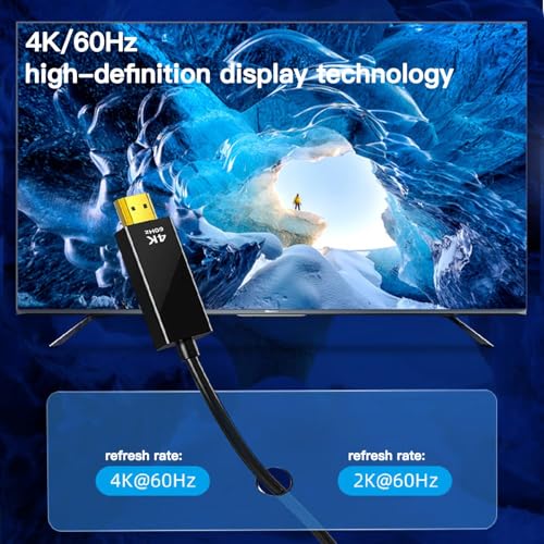 Image of NEXSA Mini DisplayPort to HDMI Cable 6FT 4K 60Hz Black