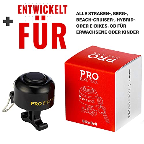 Fahrradklingel Pro Bike Tool für Lenker mit klarem Klang