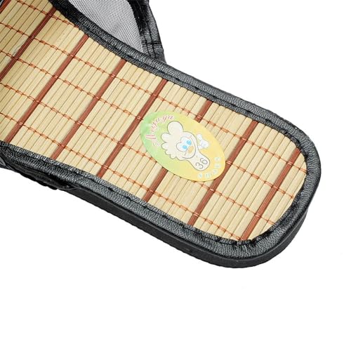 Zureto Chinese Mesh Slippers for Women, New Chinese Mesh Bamboo Flats Slippers Sandal3