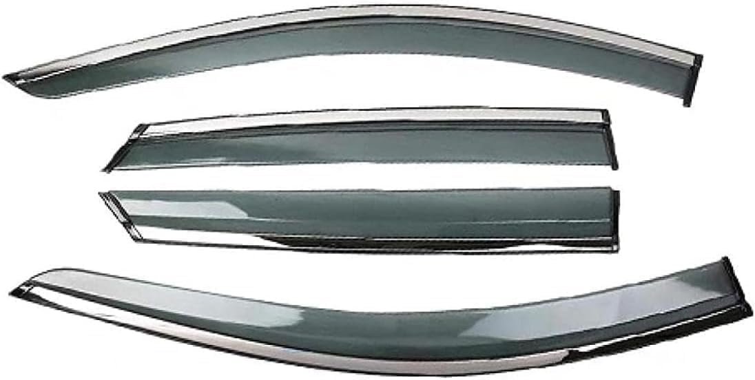PANXUC Car Wind Deflectors for Ford Fiesta 2004-2006, Side Window Wind Rain Deflector Window Visor Sun Rain Guard Smoke Guards
