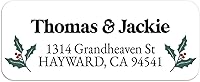 Vista 1 de Custom Christmas Return Address Labels Holiday Greetings Cards Envelope Mailing Address Sticker Personalized Winter Wedding Addressing
